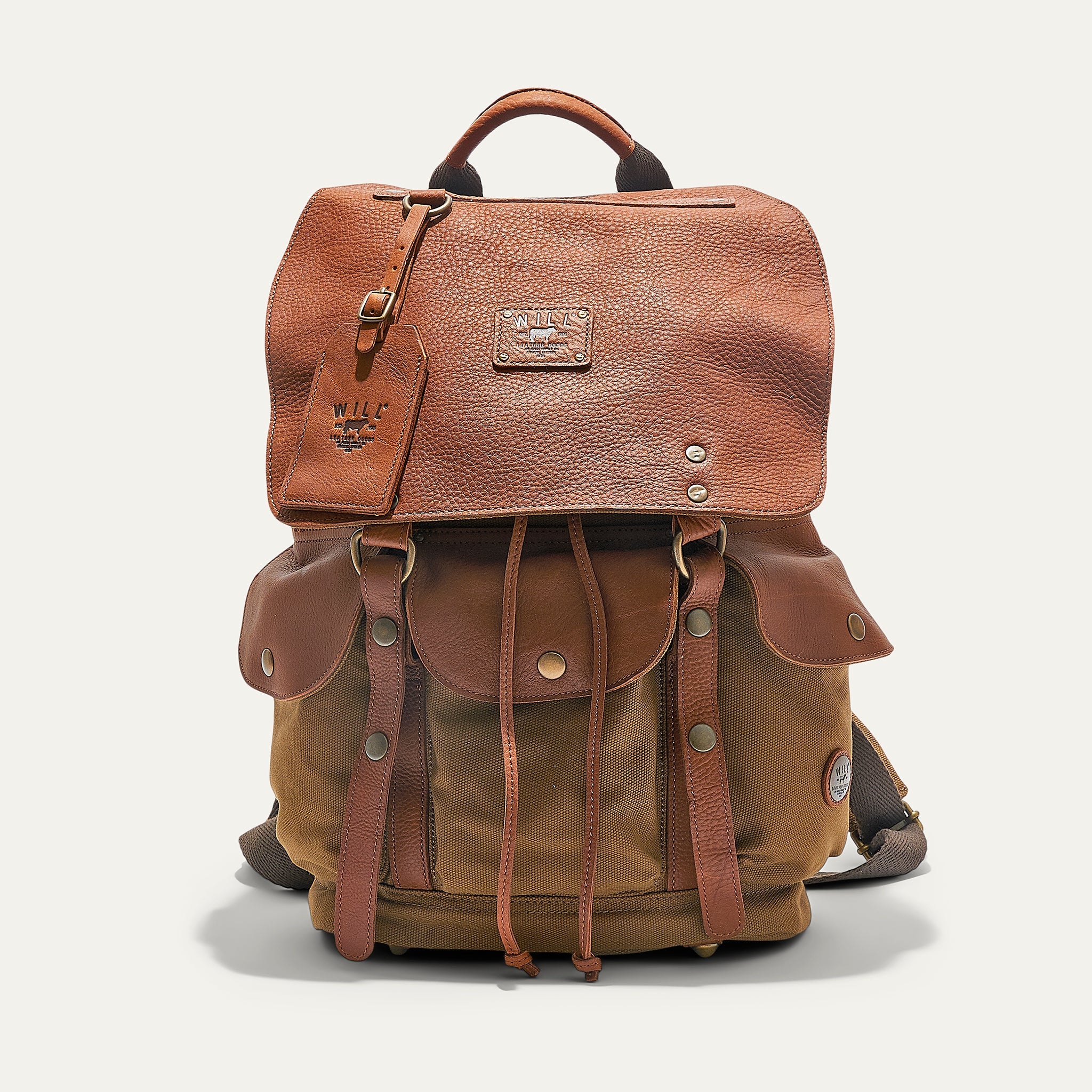 Lennon Canvas & Leather Backpack
