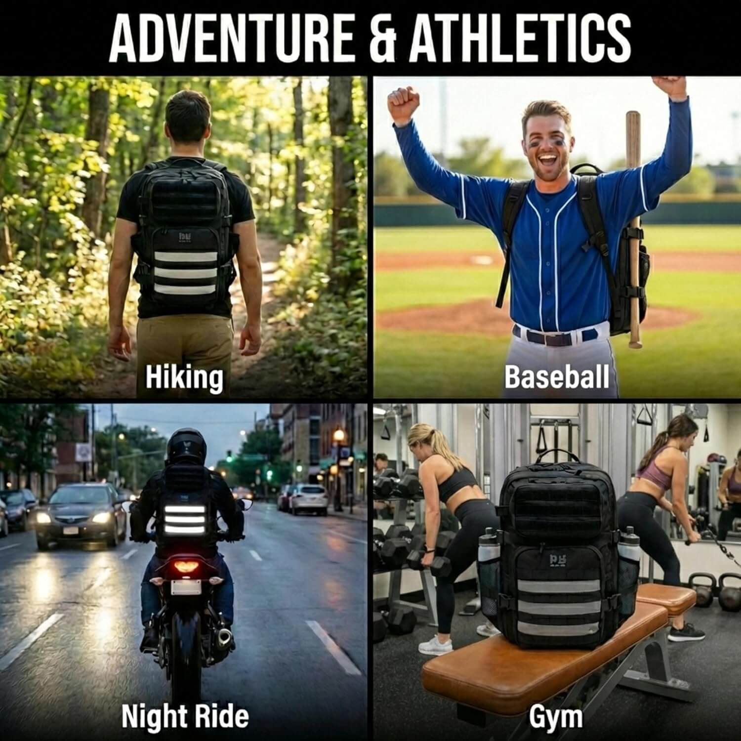 Riderbag Xtreme 30L Tactical Backpack - Black