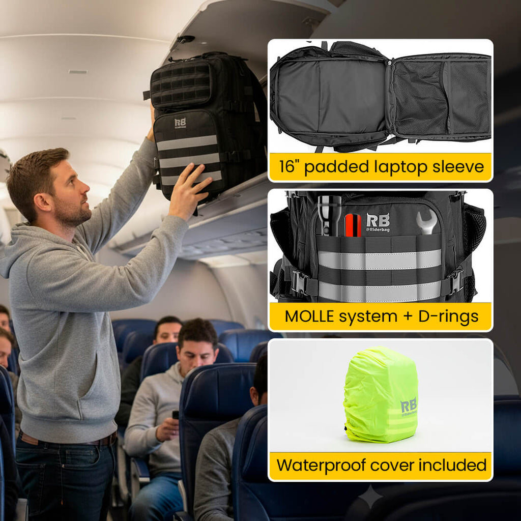 Riderbag Xtreme 30L Tactical Backpack - Black